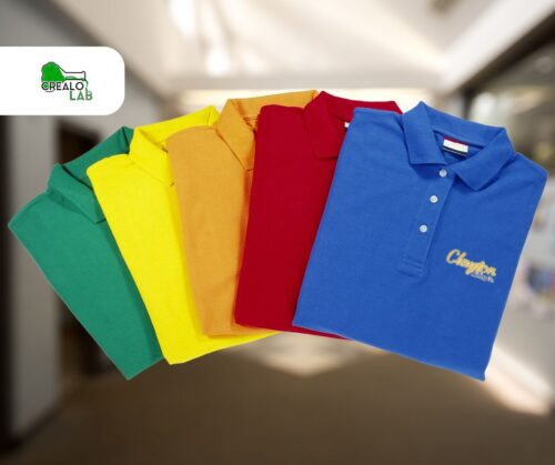 Camisas polos con logo bordado para negocios latinos en Estados Unidos