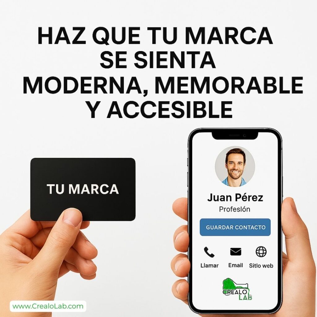 tarjeta de negocio digital